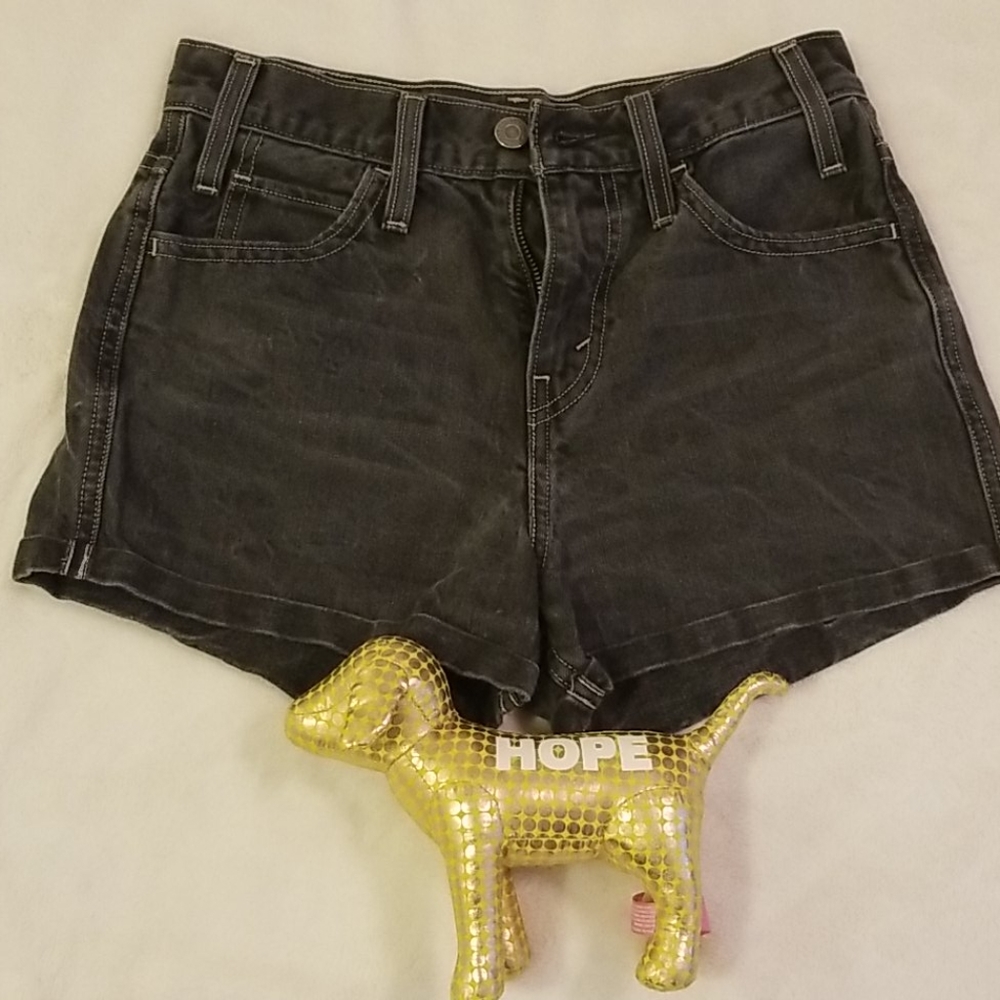 Women's Levi's Vintage Black Jean Shorts SOLD - Picture 1 of 7